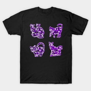 Crystal Group Cat (purple) T-Shirt